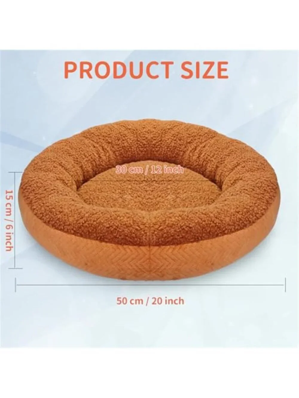 Heated Cat Bed Pet Heating Pad Self Warming Round Cat Dog Bed Small Pets